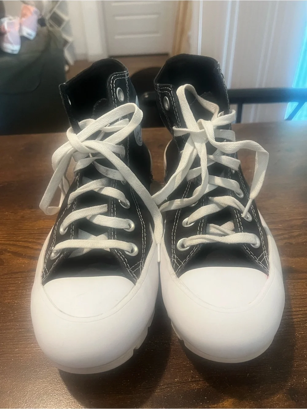 Converse Black and White High-Top Sneakers